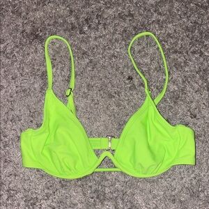 Neon Green Bikini Top